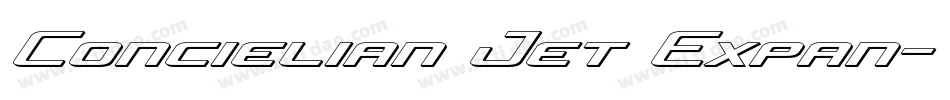 Concielian Jet Expan字体转换